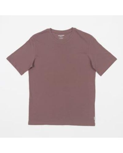 Jack & Jones Organic Cotton Basic Slim T-shirt In Dark - Purple