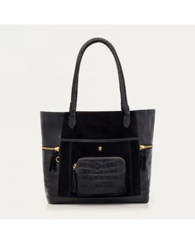 Claris Virot Hugo Bag Leather - Black