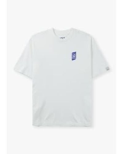 Replay Herren 9zero1 kleines logo-t-shirt in weiß