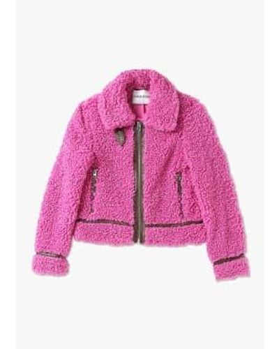 Stand Studio S Audrey Curly Jacket - Pink