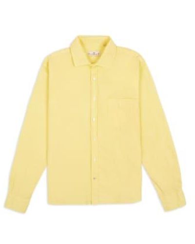 Burrows and Hare Chemise en lin - Jaune