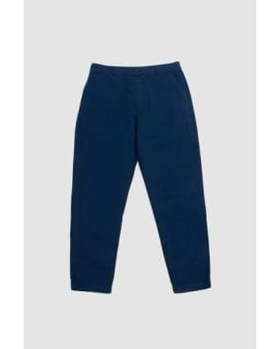 Universal Works Military Chino Navy Summer Canvas 28 - Blue