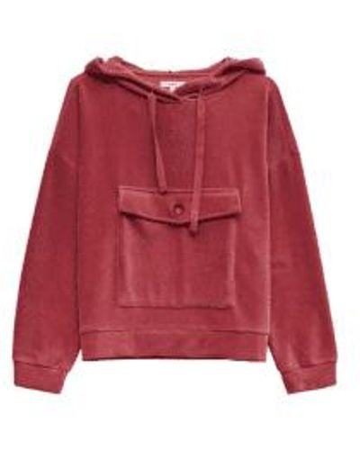 Yerse Thelma Hooded Sweat L - Red
