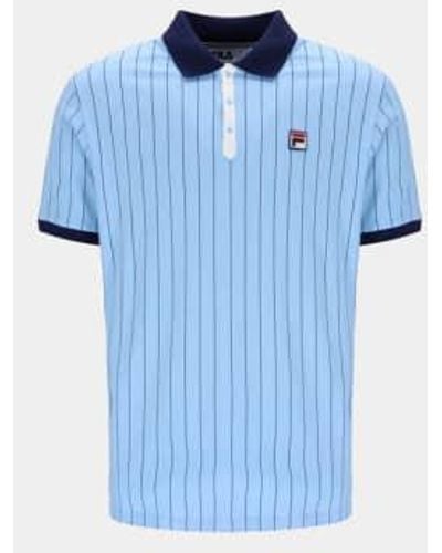 Fila Bb1 Striped Polo Shirt - Blue