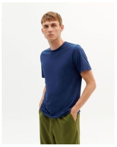 Thinking Mu Night Hemp T-shirt Size Medium - Blue