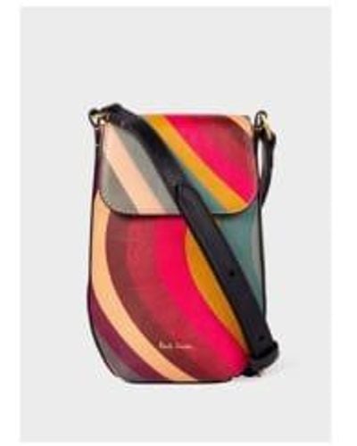 Paul Smith Swirl Pouch Bag Size Os Col Multi - Rosso