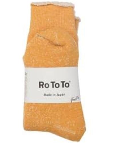 RoToTo Double Face Socks 9 - Giallo