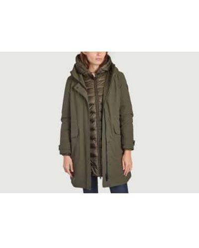 Woolrich 3 In 1 Military Long Parka - Verde