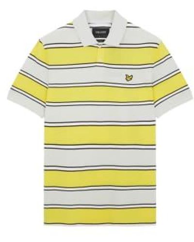 Lyle & Scott Lyle & scott broad stripe shirt sunshine - Amarillo