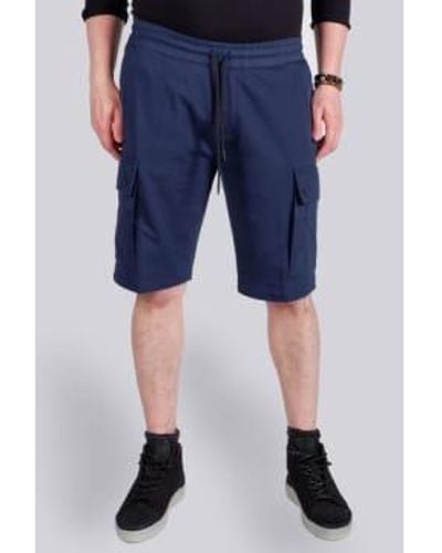 Antony Morato Marineblaue cargo-jersey-shorts