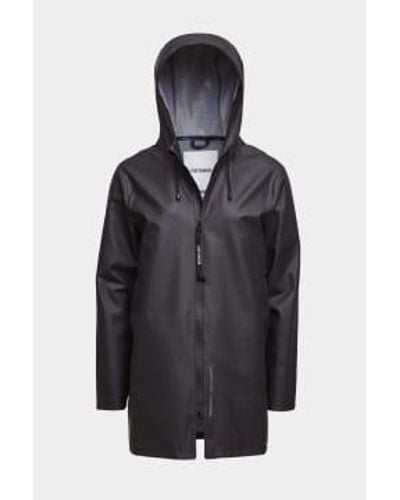 Stutterheim Stockholm Zip Lightweight Raincoat L - Black