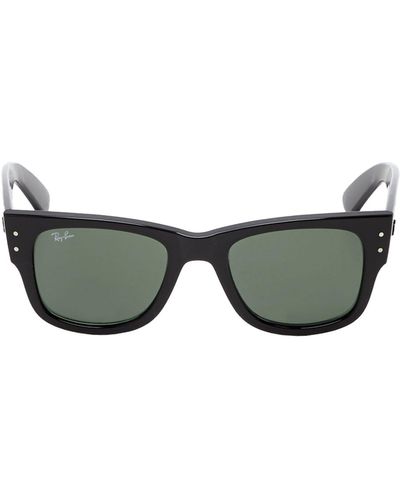 Ray-Ban Ray Ban Black Mega Wayfarer Sunglasses - Verde