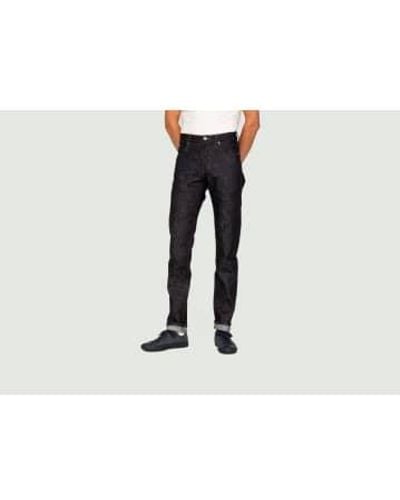 Naked & Famous Naked And Famous Super Guy Slub Stretch Selvedge Jeans - Multicolore