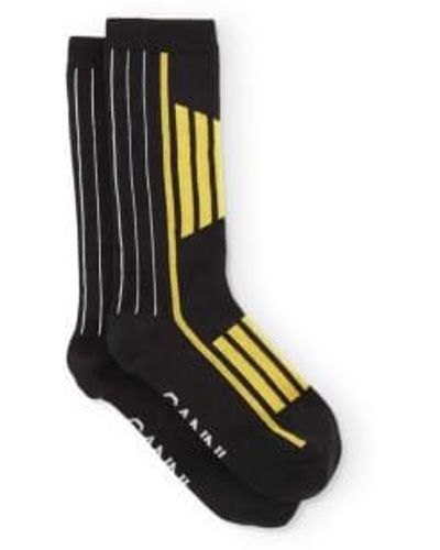 Ganni Sporty Socks - Black
