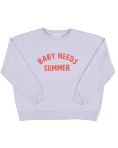 Sisters Department Sudadera Baby Needs Summer Lavender - Bianco