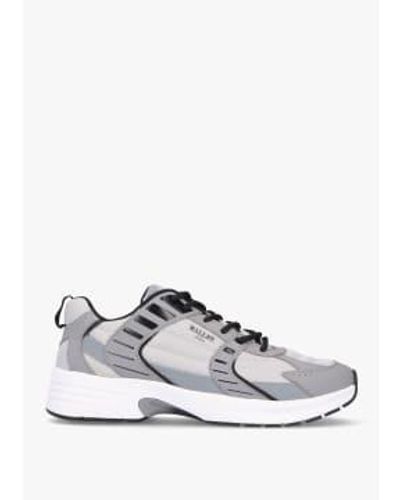 Mallet Mens Holloway Trainers In Ice - Bianco