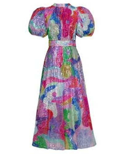 Celiab Seraph vestido multicolor - Morado