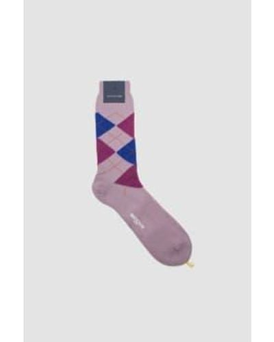 Bresciani Blend Short Socks Cipria/real/lava/occhi - Purple