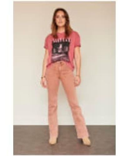 Mkt Studio Sequoia Diana Vintage Twill Jeans - Rouge