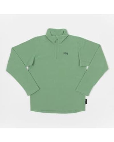 Helly Hansen Tagesbreaker 1/4 zip -fleece -pullover in grün