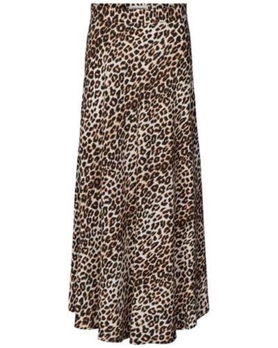 Lolly's Laundry Mio Maxi Skirt Leopard Print - Brown