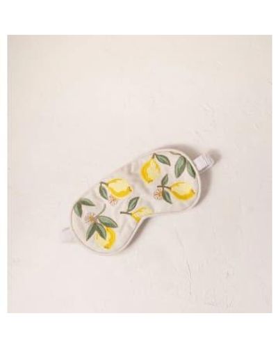 Elizabeth Scarlett Masque oculaire la fleur citron - Métallisé