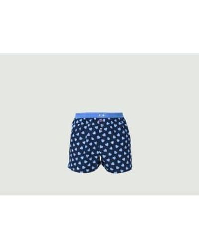 McAlson Hearts Boxer Shorts S - Blue