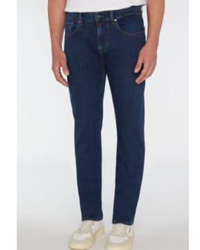 7 For All Mankind Mid Slimmy Luxe Performance Plus Roar Jeans - Blue