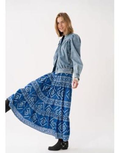 Lolly's Laundry Sunsetll Maxi Skirt - Blue