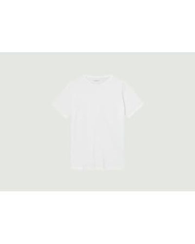 Knowledge Cotton Basic Regular T-shirt S - White