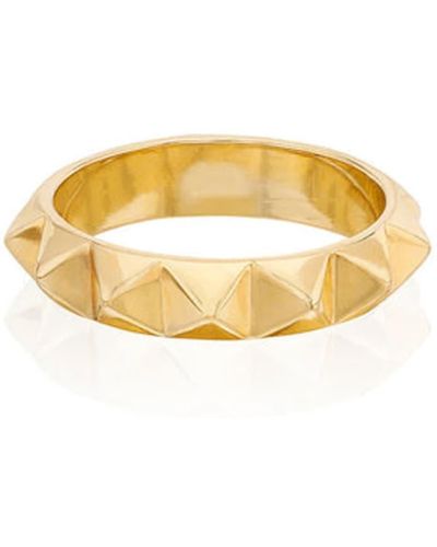 Anna Beck Studded Stacking Ring Gold - Metallizzato