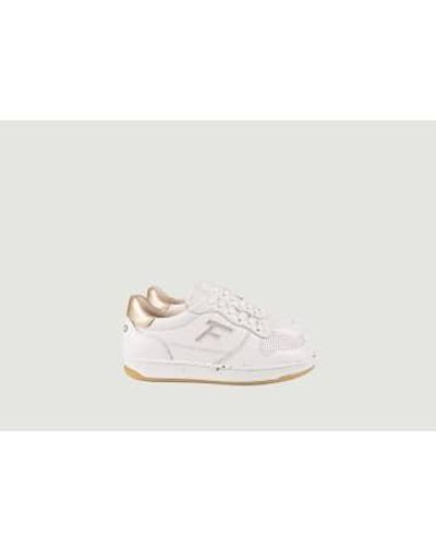 Faguo Alder Leather Low Top Sneakers - White