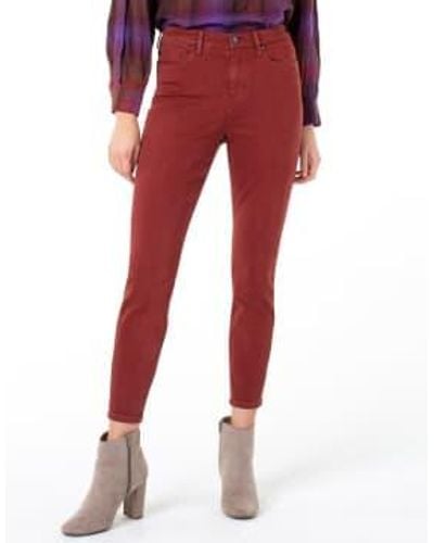 Liverpool Jeans Company Cherrywood Jeans Abby High Rise Skinny 16 - Red