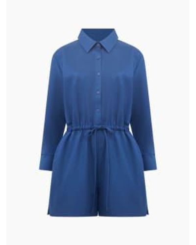 French Connection Bodie blend playsuit - Azul