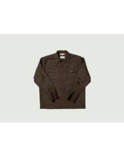 Nudie Jeans Vincent Melange Board Shirt - Marrone