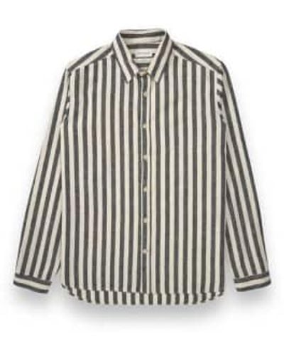 Oliver Spencer Riviera new york shirt special elgar / white - Noir