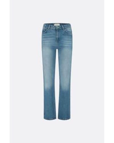 FABIENNE CHAPOT Medium Wash Lola Straight Leg Jeans 27/leg 32 - Blue