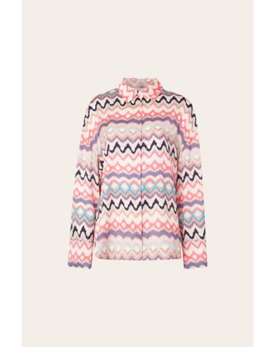 By Malina Watercolour Anne Wide Sleeve Button Down Shirt - Rosa
