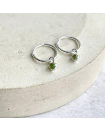 Lucy Hoop Earrings in Silver