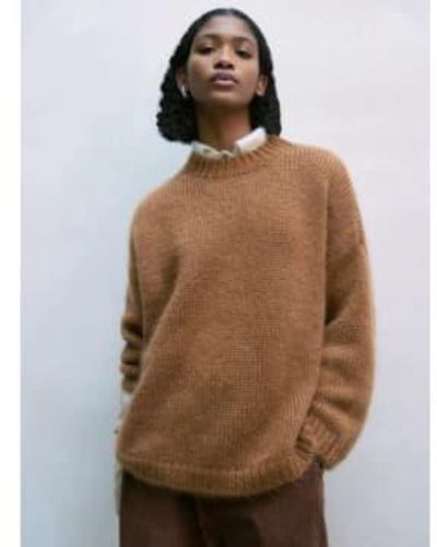 Cordera Mohair Sweater Toffee - Marrone