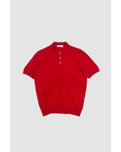 Gran Sasso Fresh Cotton Polo Shirt - Rosso