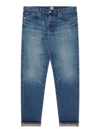 Edwin Reguläre sich verjüngende jeans mid gebraucht l32 - Blau