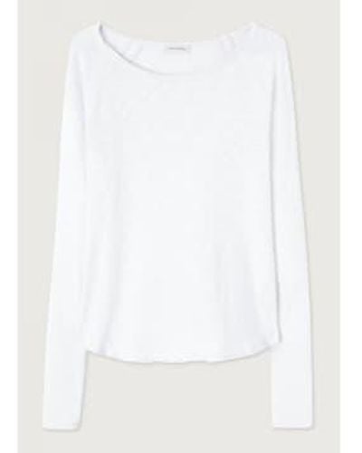 American Vintage T-shirt somona à manches longues - Blanc