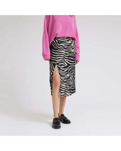 Idano Harriette Skirt Zebra - Rosa