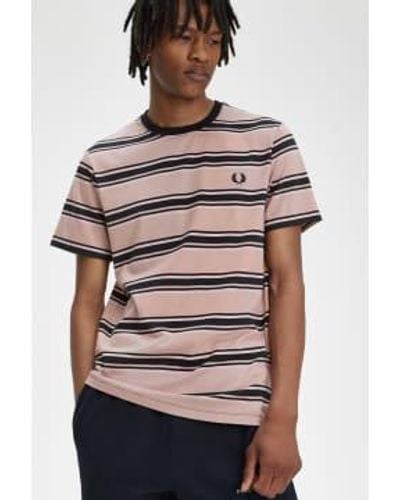 Fred Perry Mens Stripe T Shirt - Multicolore