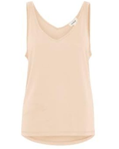 Soaked In Luxury Sandshell Columbine Tank Top - Natural
