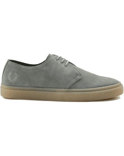 Fred Perry Linden Suede Limestone - Gray