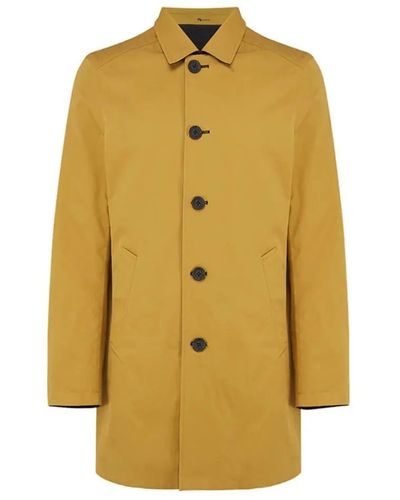 Guards London Montague Black And Gold Reversible Mac - Giallo