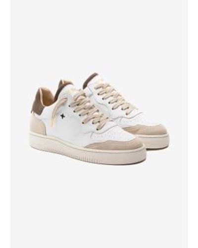 Newlab Sneakers Nl11 Khaki - Bianco