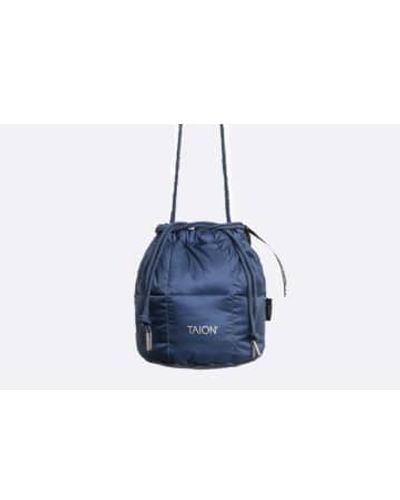Taion Draw String Down Bag Small * / - Blue